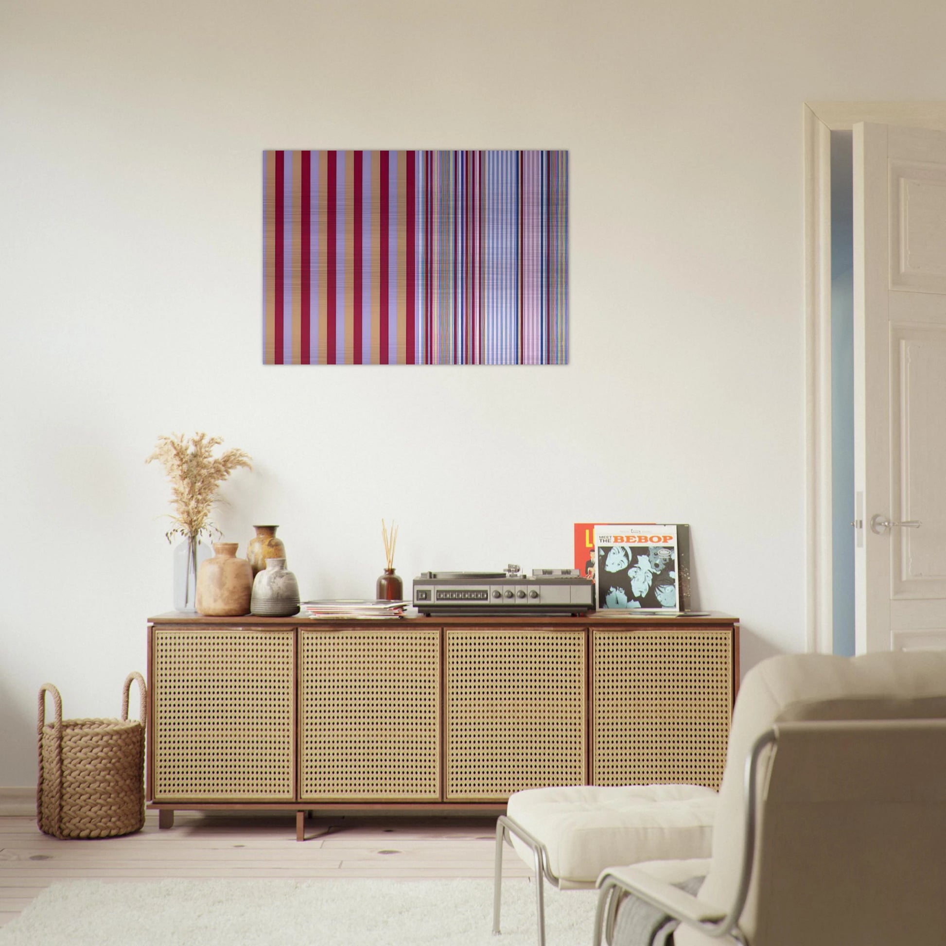 Royal Canoe - 1977 - Gene Davis Brushed Aluminum Print - 70x100 cm / 28x40 inches | Gene Davis Aluminum Print | Gene Davis Prints