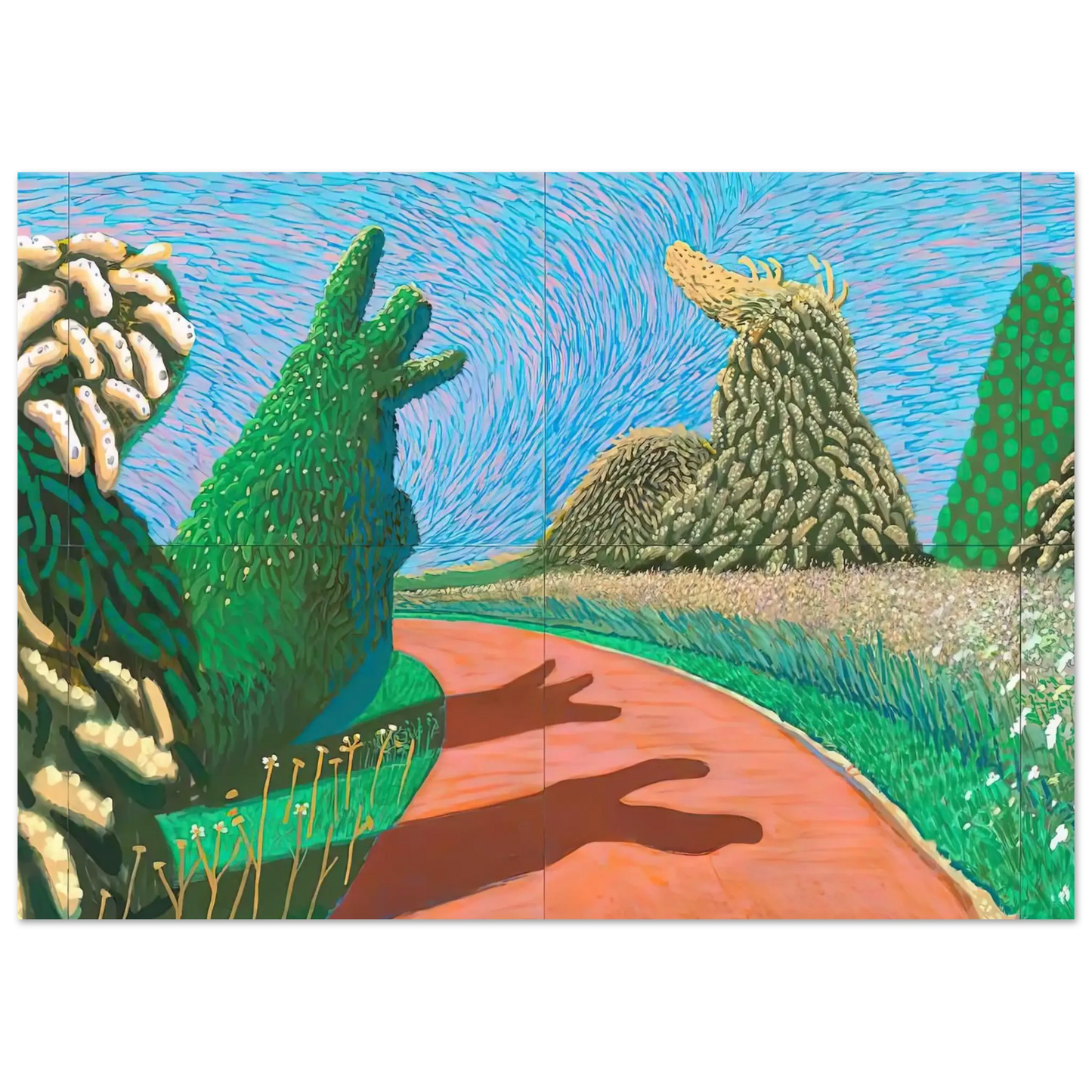 David Hockney - David Hockney Wall art - 35x35 cm / 14x14 Inches - Fine Art Poster - -