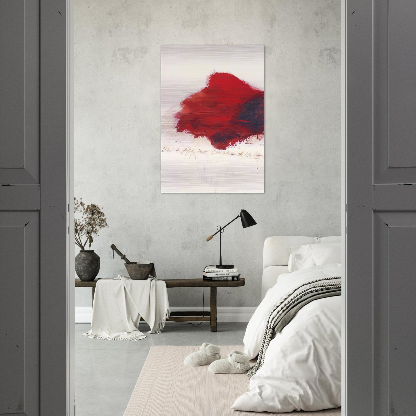 Fifty Days at Iliam. The Fire that Consumes All before It - Cy Twombly Brushed Aluminum Print - 70x100 cm / 28x40 inches | Cy Twombly Aluminum Print | Cy Twombly Prints