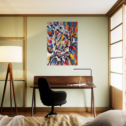 La Sève - 1963 - Alfred Manessier Brushed Aluminum Print - 70x100 cm / 28x40 inches | Alfred Manessier Aluminum Print | Alfred Manessier Prints