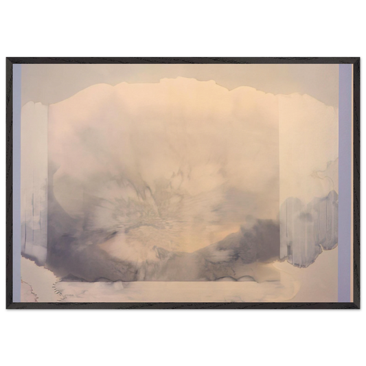 In The Divine - 1986 - Ronnie Landfield 70x100 cm / 28x40 inches Framed Art Print – Black Wooden Frame