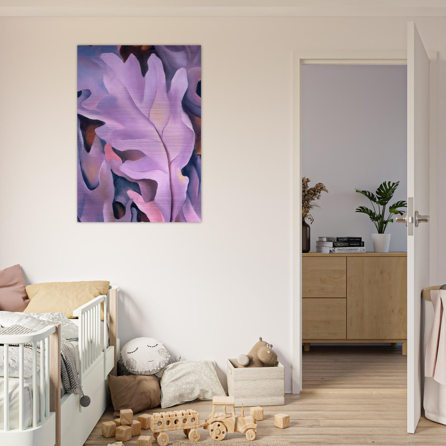 Purple Leaves - Georgia O'Keeffe Brushed Aluminum Print - 70x100 cm / 28x40 inches | Georgia O'Keeffe Aluminum Print | Georgia O'Keeffe Prints