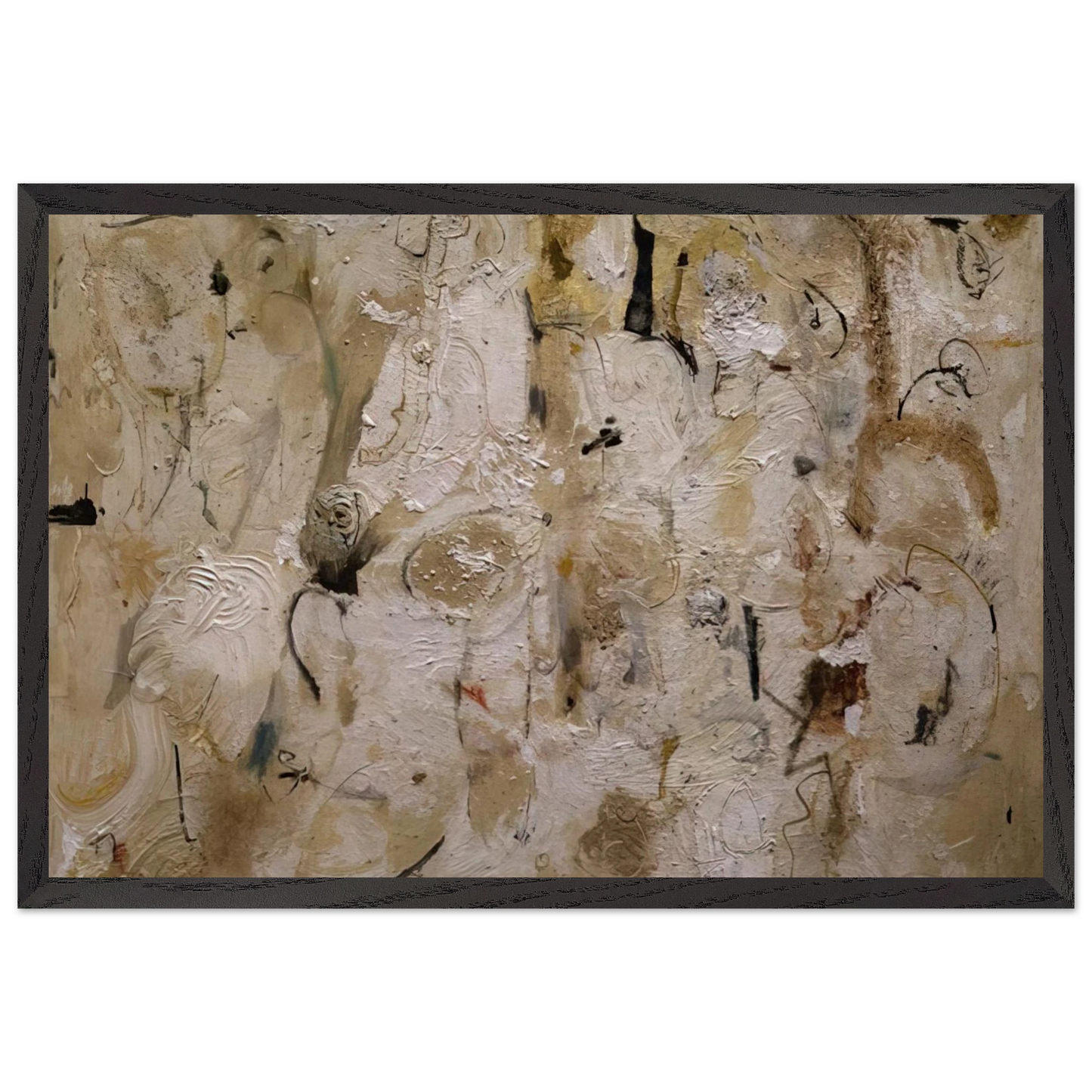 Helen Frankenthaler - Painted on 21st Street - 1951 Wall art - 21x29.7 cm / 8x12" - Premium Wooden Framed Poster With Fine Art Paper-canvas - White frame