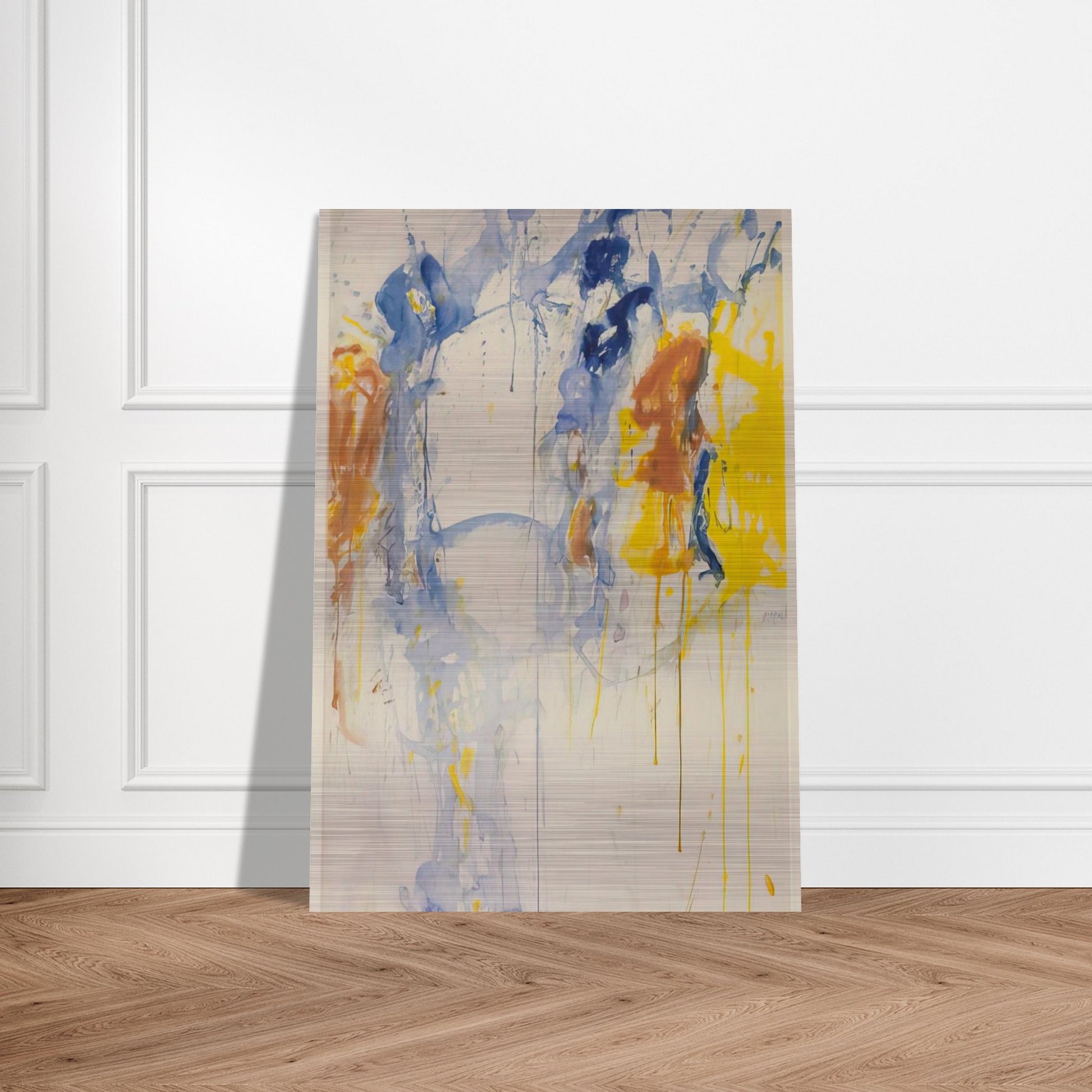 Painting - Sam Francis Brushed Aluminum Print - 70x100 cm / 28x40 inches | Sam Francis Aluminum Print | Sam Francis Prints