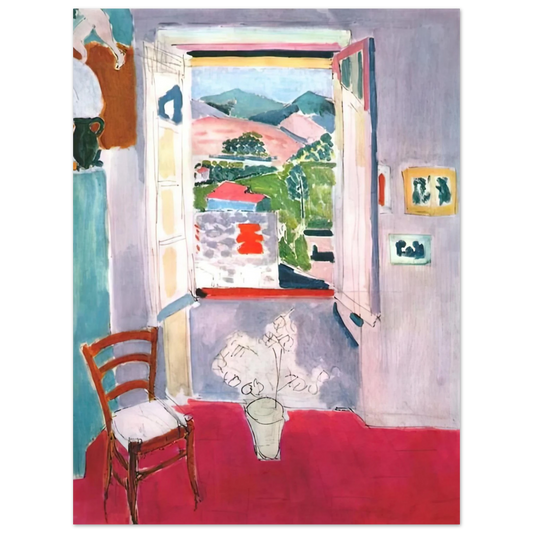 Henri Matisse - OPEN WINDOW AT COLLIOURE 1910  75x100 cm / 30x40inches Fine Art Poster