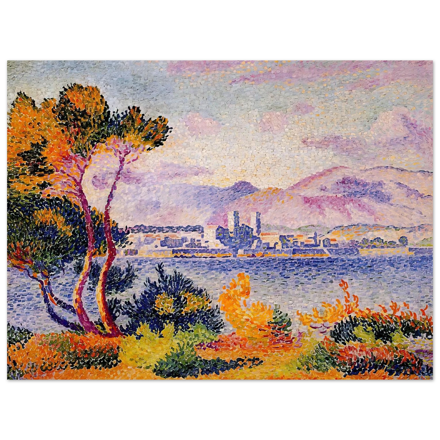 Henri-Edmond Cross - Antibes, Afternoon  75x100 cm / 30x40inches Fine Art Poster