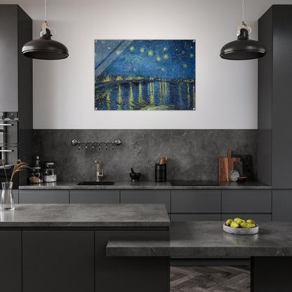 Starry Night Over the Rhone - Vincent van Gogh Acrylic Print - 70x100 cm / 28x40″ inches