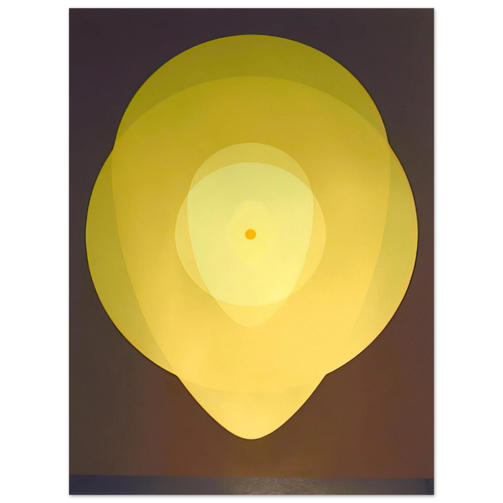 Clarence Holbrook Carter - Yellow Mandala - 1970  75x100 cm / 30x40inches Fine Art Poster