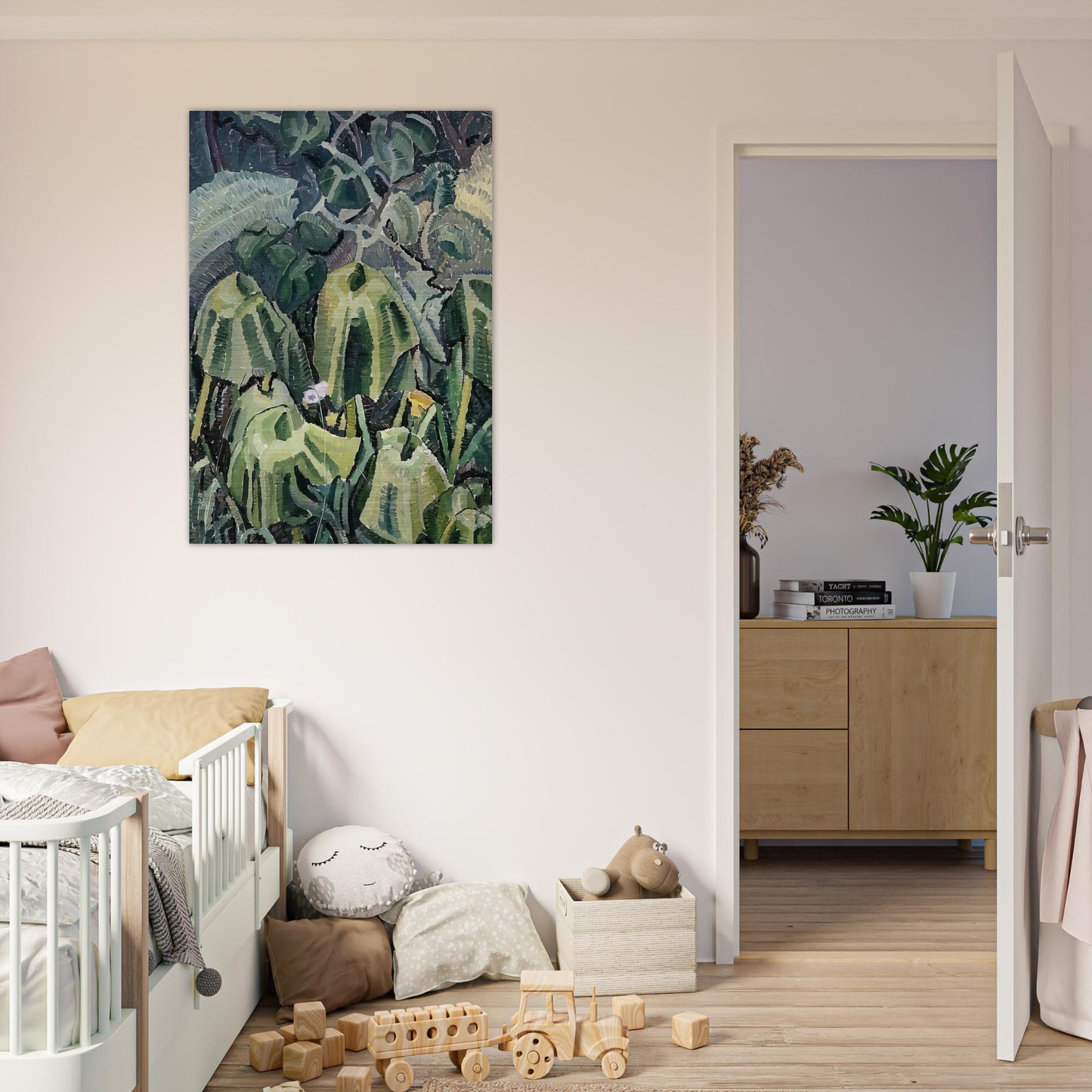 Pumpkin leaves drooping - 1926 - Grace Cossington Smith Brushed Aluminum Print - 70x100 cm / 28x40 inches | Grace Cossington Smith Aluminum Print | Grace Cossington Smith Prints