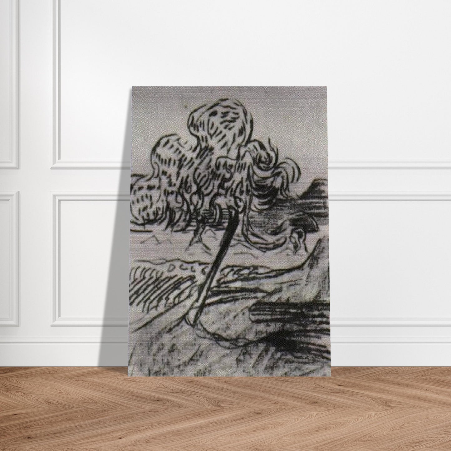 Study of a Fruit Tree - Vincent van Gogh Brushed Aluminum Print - 70x100 cm / 28x40 inches | Vincent van Gogh Aluminum Print | Vincent van Gogh Prints