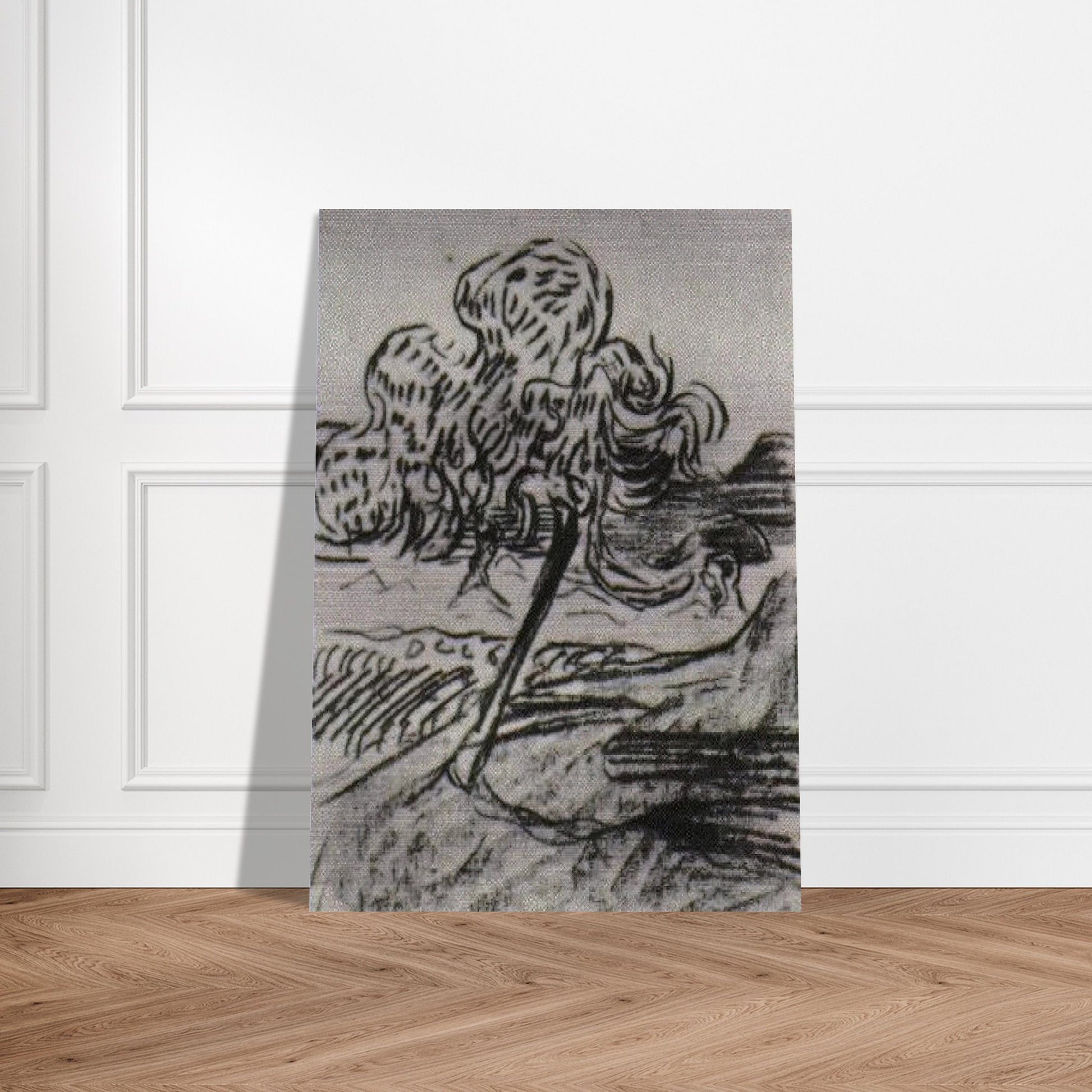 Study of a Fruit Tree - Vincent van Gogh Brushed Aluminum Print - 70x100 cm / 28x40 inches | Vincent van Gogh Aluminum Print | Vincent van Gogh Prints