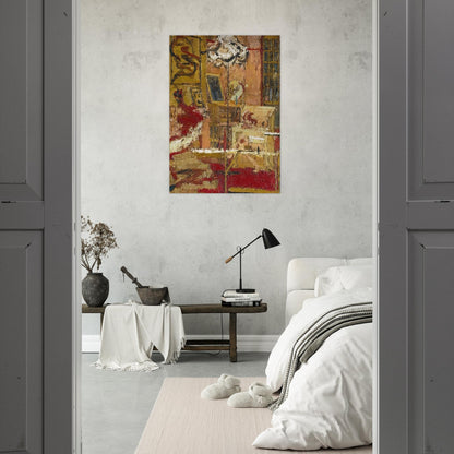 THE SITTING ROOM - Frank Auerbach Brushed Aluminum Print - 70x100 cm / 28x40 inches | Frank Auerbach Aluminum Print | Frank Auerbach Prints