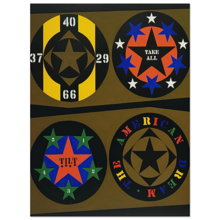 Robert Indiana - The American Dream, I  75x100 cm / 30x40inches Fine Art Poster