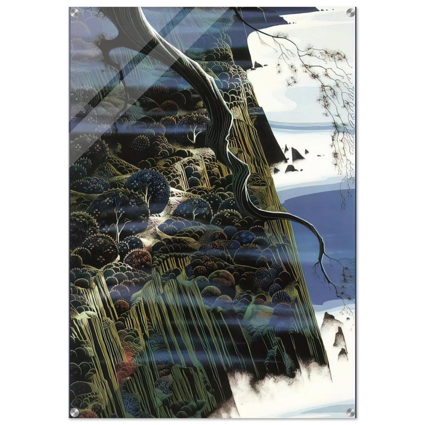 From Out of the Sea - Eyvind Earle Acrylic Print - 70x100 cm / 28x40″ inches