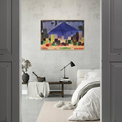MOUNT NIESEN 1915 - Paul Klee Brushed Aluminum Print - 70x100 cm / 28x40 inches | Paul Klee Aluminum Print | Paul Klee Prints