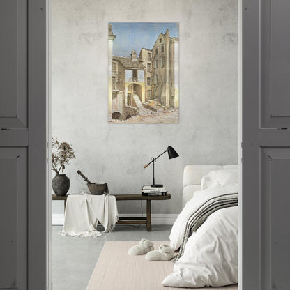 CORTE CORSICA - MC Escher Brushed Aluminum Print - 70x100 cm / 28x40 inches | MC Escher Aluminum Print | MC Escher Prints