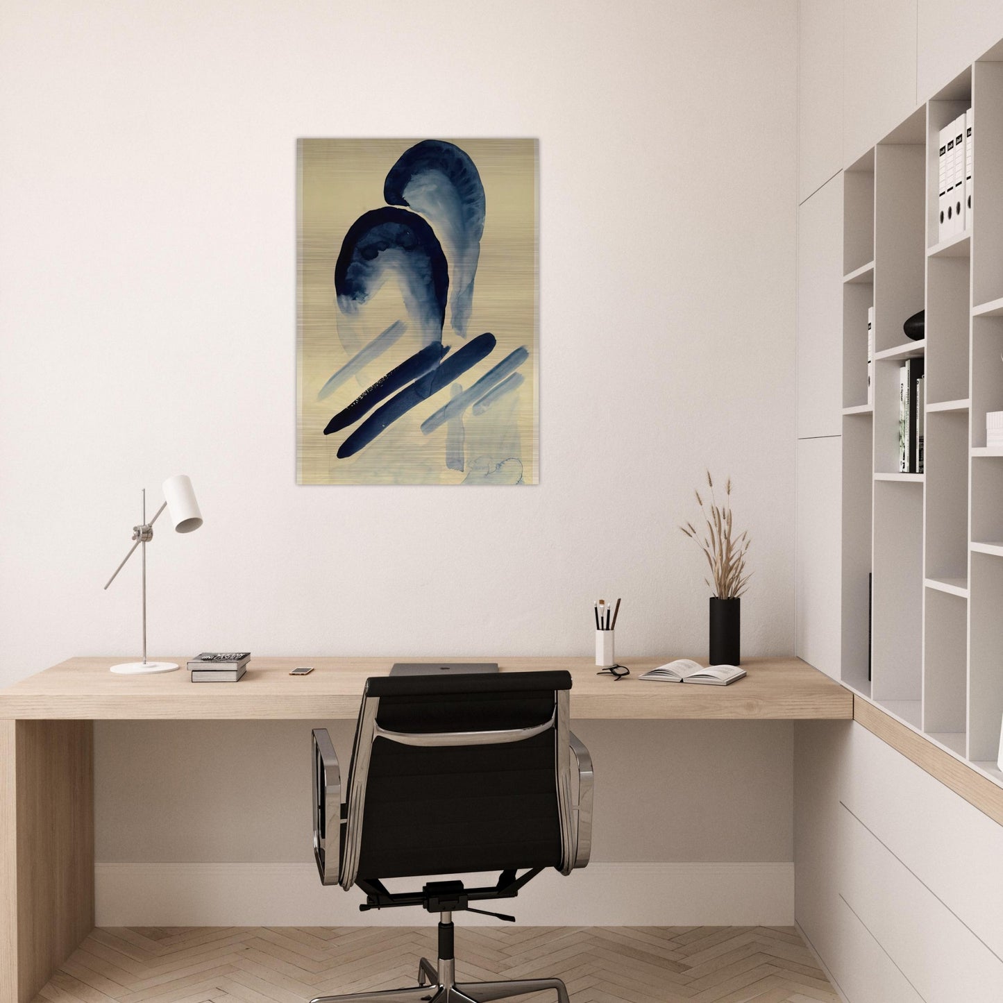 Blue-03 - Georgia O'Keeffe Brushed Aluminum Print - 70x100 cm / 28x40 inches | Georgia O'Keeffe Aluminum Print | Georgia O'Keeffe Prints