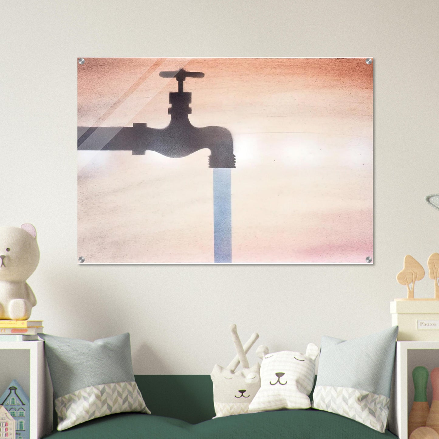 FAUCET - Edward Ruscha Acrylic Print - 70x100 cm / 28x40″ inches