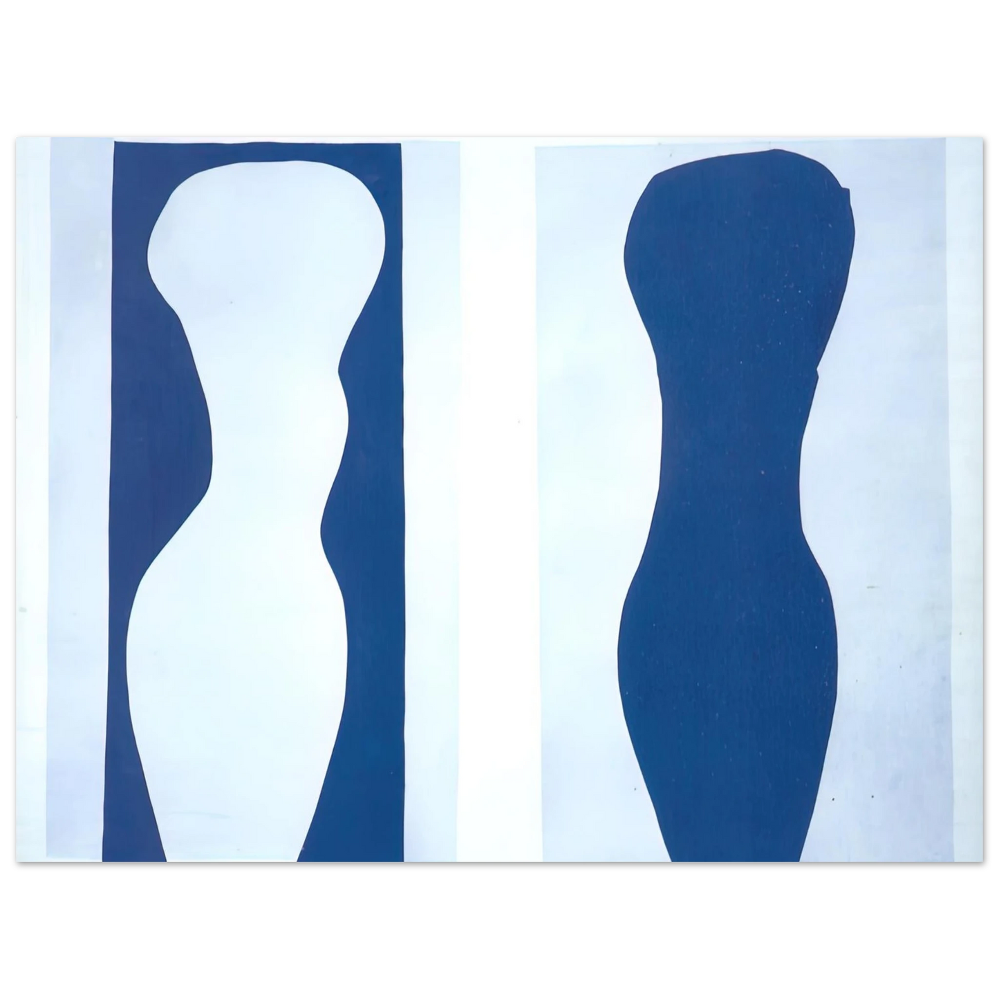 Henri Matisse - WHITE TORSO AND BLUE TORSO 1944  75x100 cm / 30x40inches Fine Art Poster