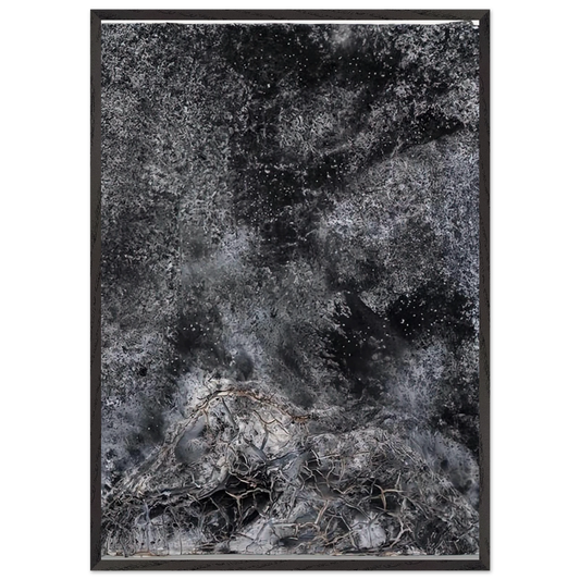 THE SECRET LIFE OF PLANTS FOR ROBERT FLUDD 2014 - Anselm Kiefer 70x100 cm / 28x40 inches Framed Art Print – Black Wooden Frame