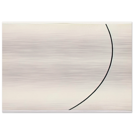 Curve - Ellsworth Kelly Brushed Aluminum Print - 70x100 cm / 28x40 inches | Ellsworth Kelly Aluminum Print | Ellsworth Kelly Prints