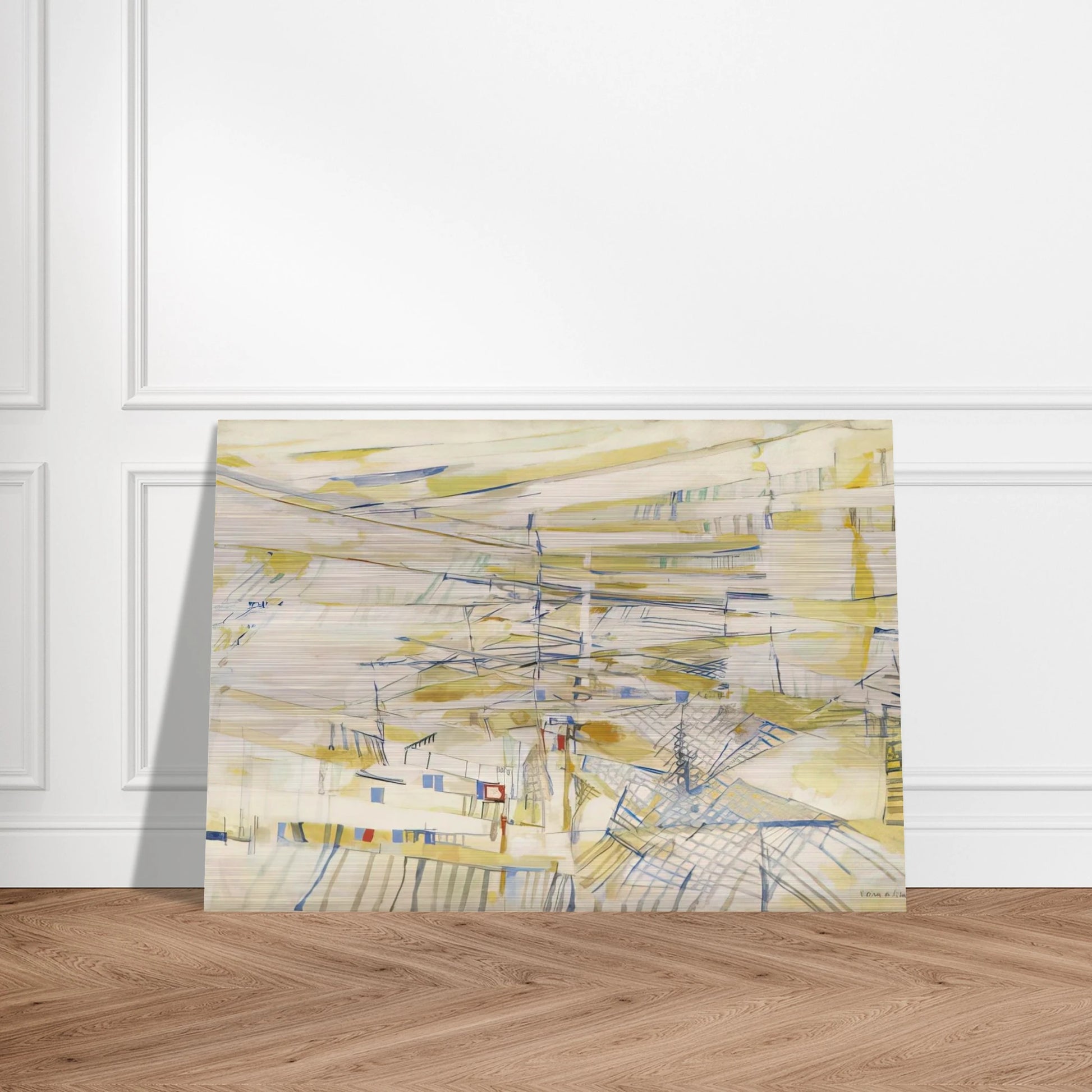 L`oranger - 1954 - Maria Helena Vieira da Silva Brushed Aluminum Print - 70x100 cm / 28x40 inches | Maria Helena Vieira da Silva Aluminum Print | Maria Helena Vieira da Silva Prints