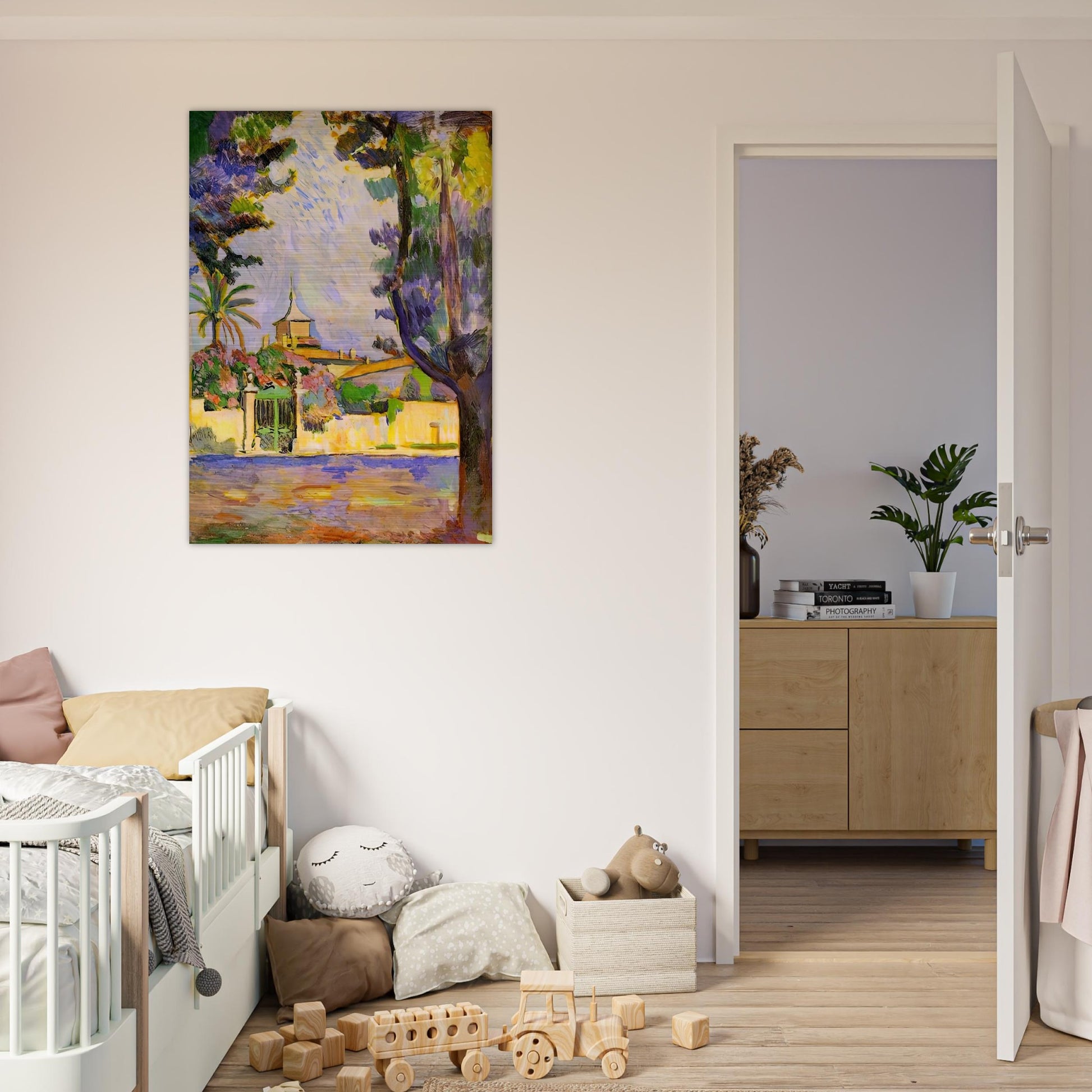 PLACE DES LICES ST TROPEZ 1904 - Henri Matisse Brushed Aluminum Print - 70x100 cm / 28x40 inches | Henri Matisse Aluminum Print | Henri Matisse Prints