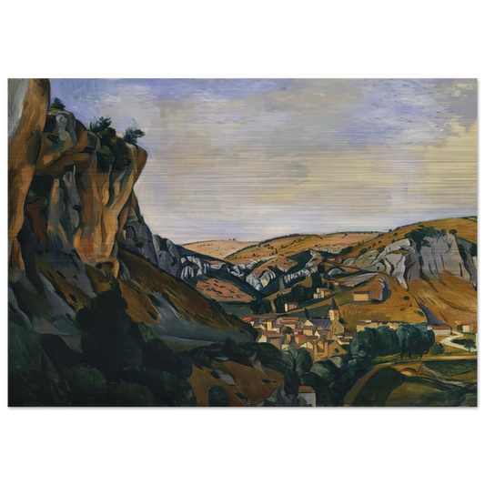VALLEY OF THE LOT AT VERS 1912 - Andre Derain Brushed Aluminum Print - 70x100 cm / 28x40 inches | Andre Derain Aluminum Print | Andre Derain Prints