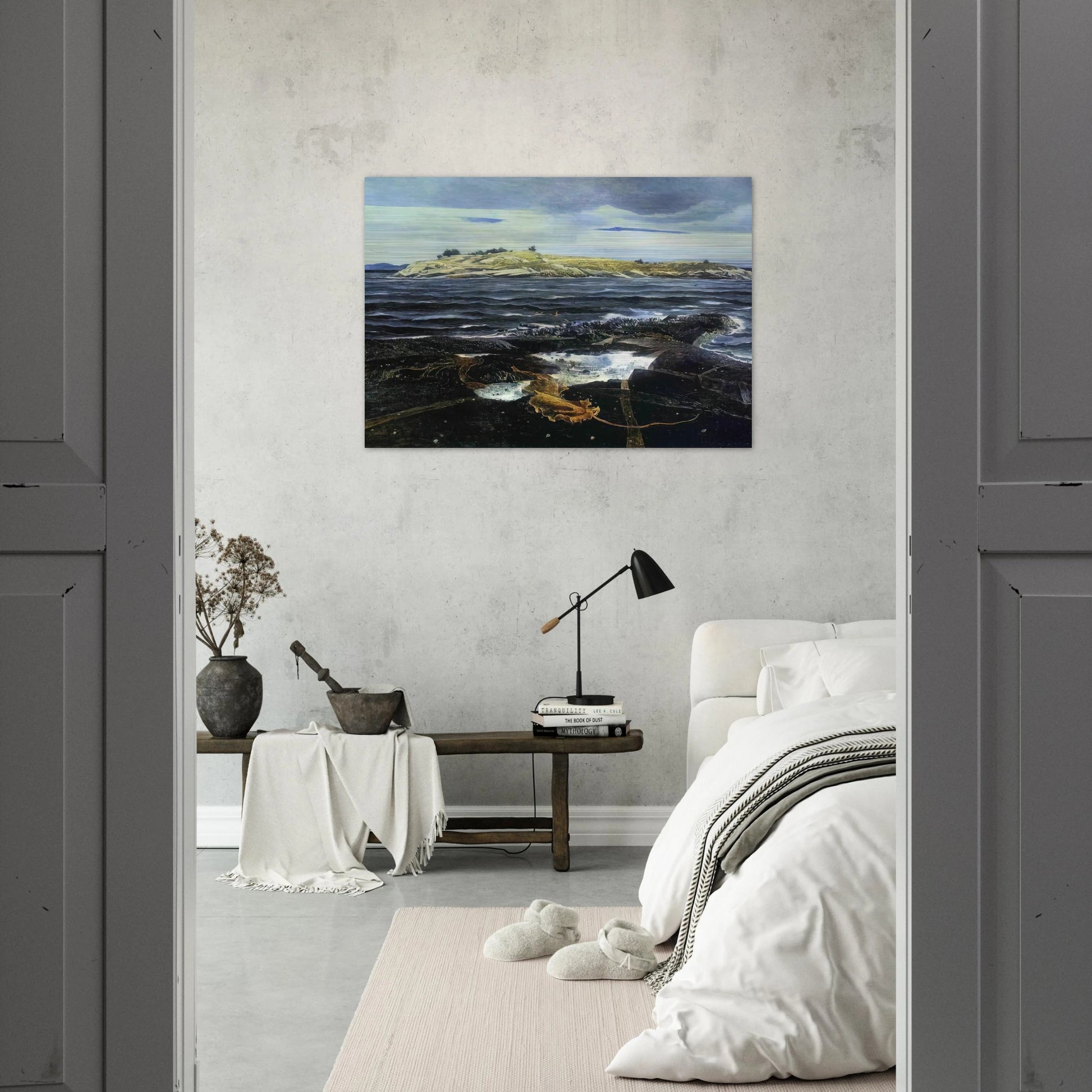 LITTLE CALDWELLS ISLAND - Andrew Wyeth Brushed Aluminum Print - 70x100 cm / 28x40 inches | Andrew Wyeth Aluminum Print | Andrew Wyeth Prints