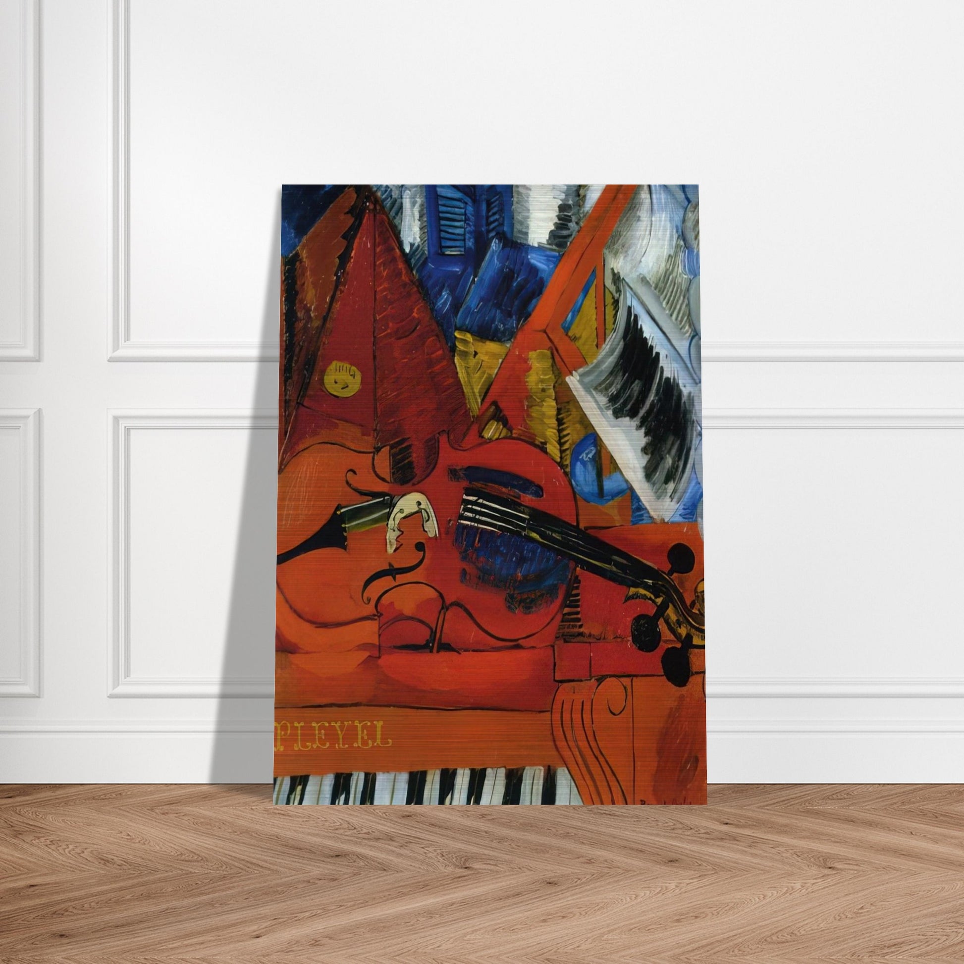 THE VIOLIN 1916 - Raoul Dufy Brushed Aluminum Print - 70x100 cm / 28x40 inches | Raoul Dufy Aluminum Print | Raoul Dufy Prints