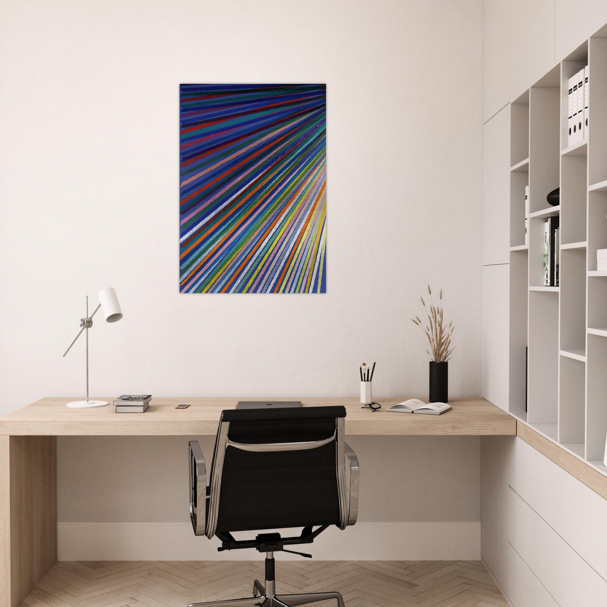 Apex - 1984 - Piero Dorazio Brushed Aluminum Print - 70x100 cm / 28x40 inches | Piero Dorazio Aluminum Print | Piero Dorazio Prints