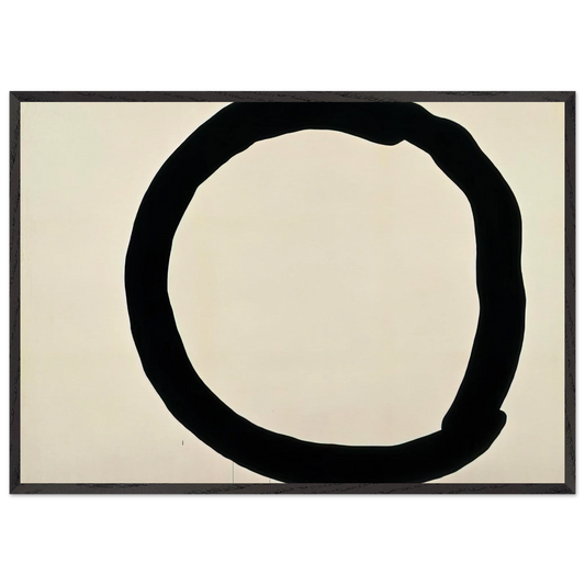 Wall artWork - 1965 - Jiro Yoshihara 70x100 cm / 28x40 inches Framed Art Print – Black Wooden Frame