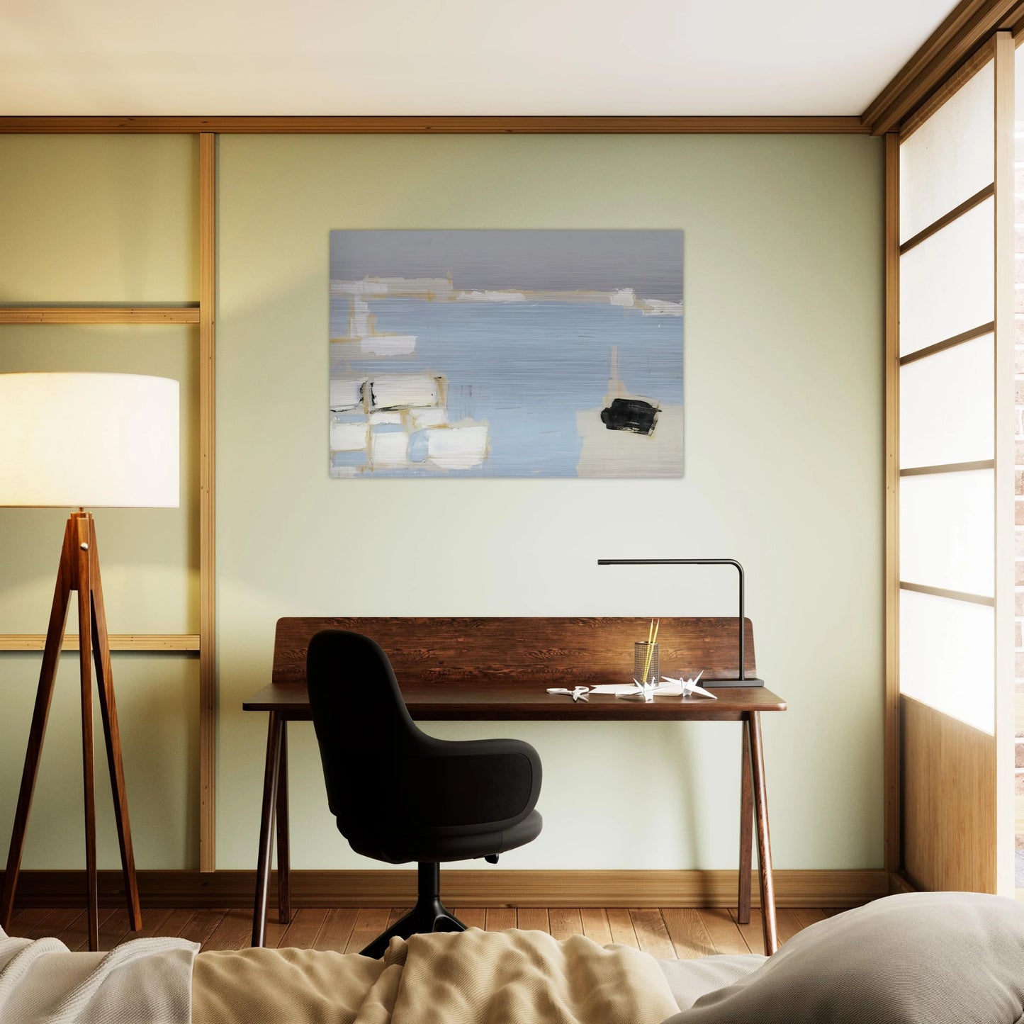Marseille under snow - 1954 - Nicolas de Stael Brushed Aluminum Print - 70x100 cm / 28x40 inches | Nicolas de Stael Aluminum Print | Nicolas de Stael Prints