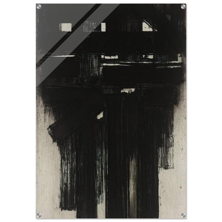 Untitled Intaglio - 1956 - Pierre Soulages Acrylic Print - 70x100 cm / 28x40″ inches | Pierre Soulages Wall Art | Pierre Soulages Prints