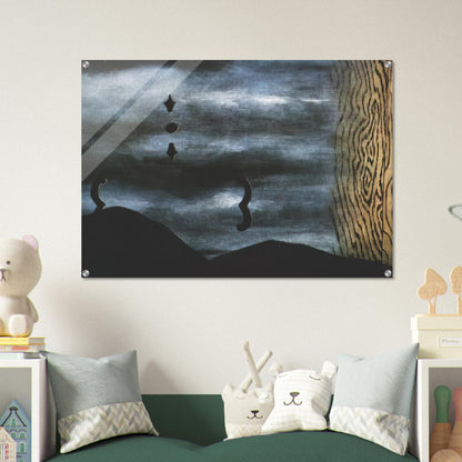 THE LINING OF SLEEP 1928 - Rene Magritte Acrylic Print - 70x100 cm / 28x40″ inches
