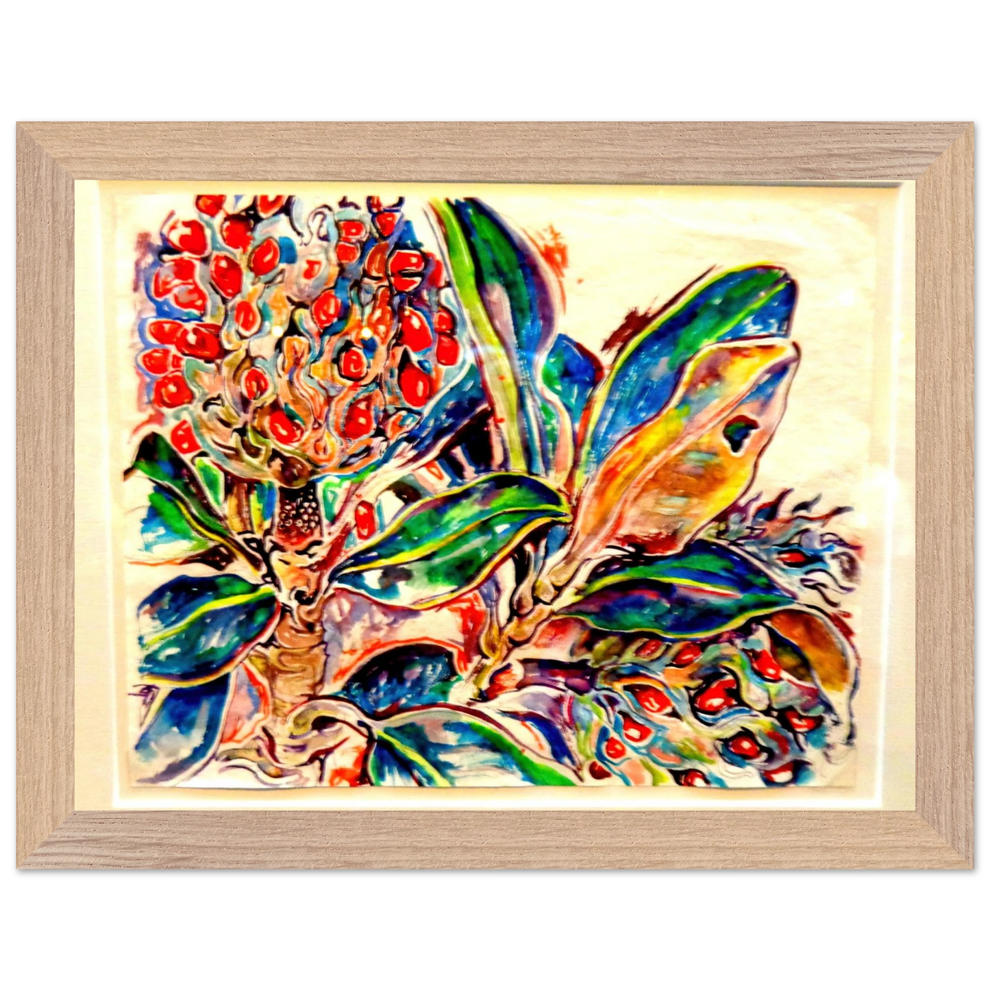 Walter Inglis Anderson - Walter Anderson Wall art - 21x29.7 cm / 8x12" - Premium Wooden Framed Poster With Fine Art Paper-canvas - Black frame