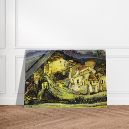 HOUSES OF CAGNES - Chaim Soutine Acrylic Print - 70x100 cm / 28x40″ inches