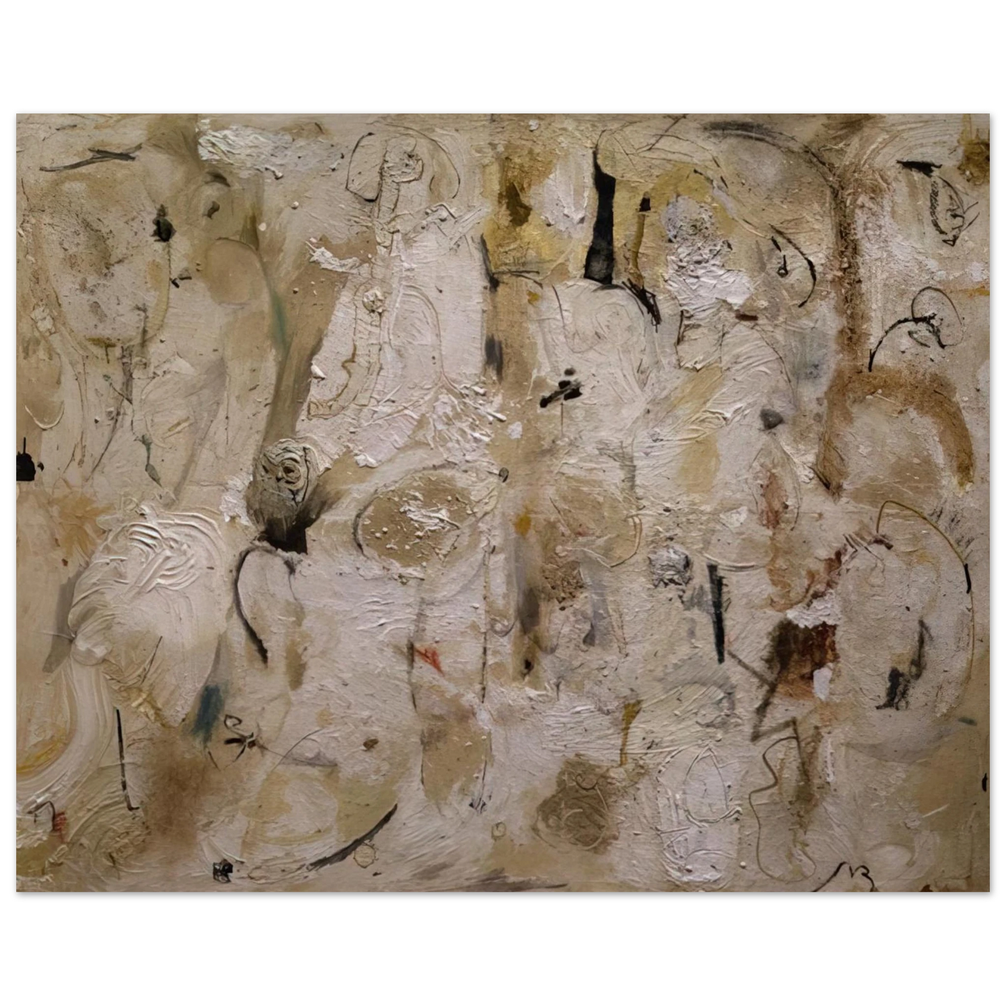 Helen Frankenthaler - Painted on 21st Street - 1951 Wall art - 15x20 cm / 6x8 inches - Premium Wooden Framed Poster With Fine Art Paper-canvas - White frame