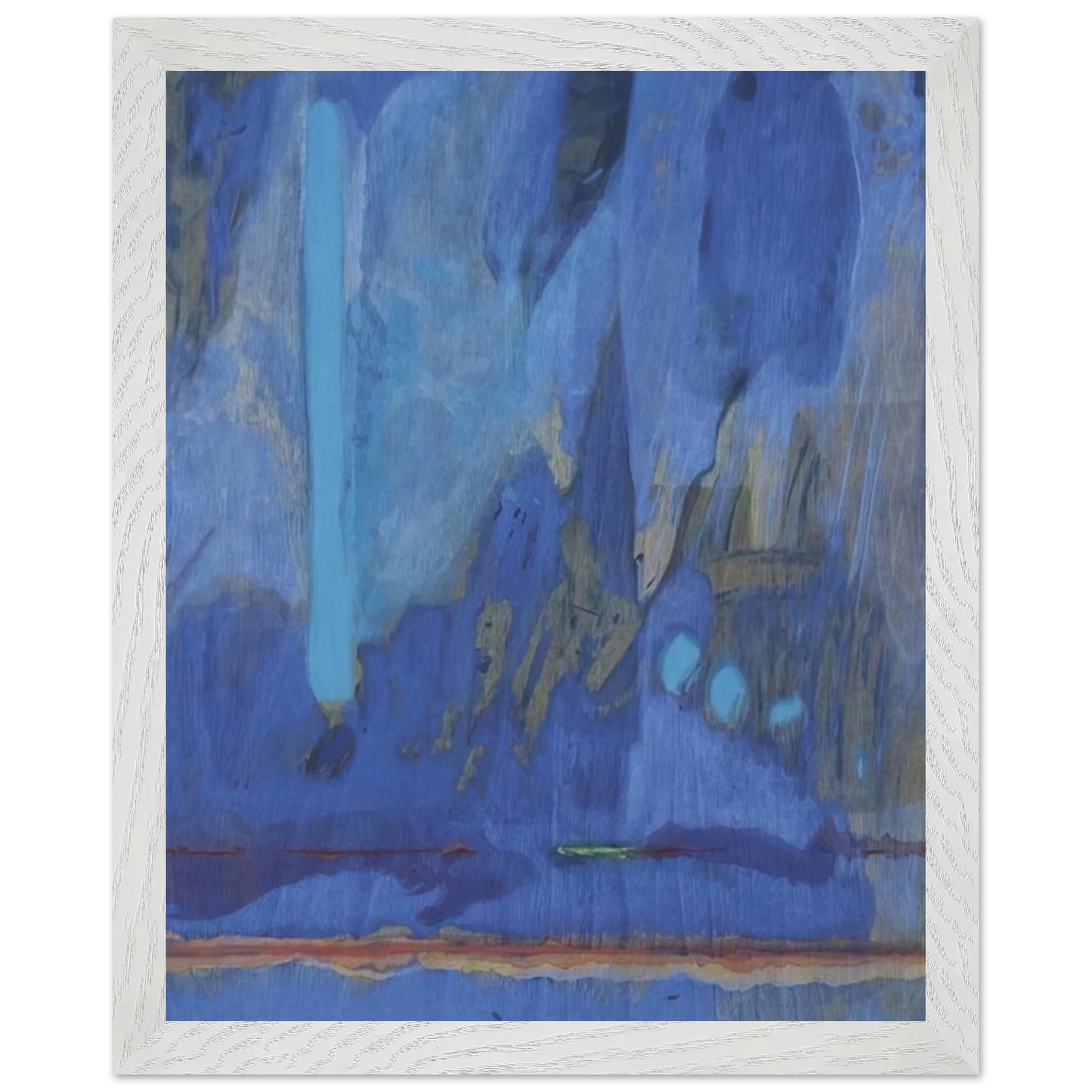 Helen Frankenthaler - Tales of Genji III - 1998 Wall art - 60x90 cm / 24x36 inches - Premium Wooden Framed Poster With Fine Art Paper-canvas - Wood frame