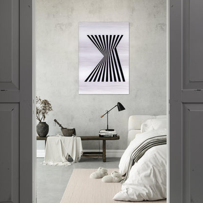 UNTITLED FRAGMENT 1 1965 - Bridget Riley Brushed Aluminum Print - 70x100 cm / 28x40 inches | Bridget Riley Aluminum Print | Bridget Riley Prints