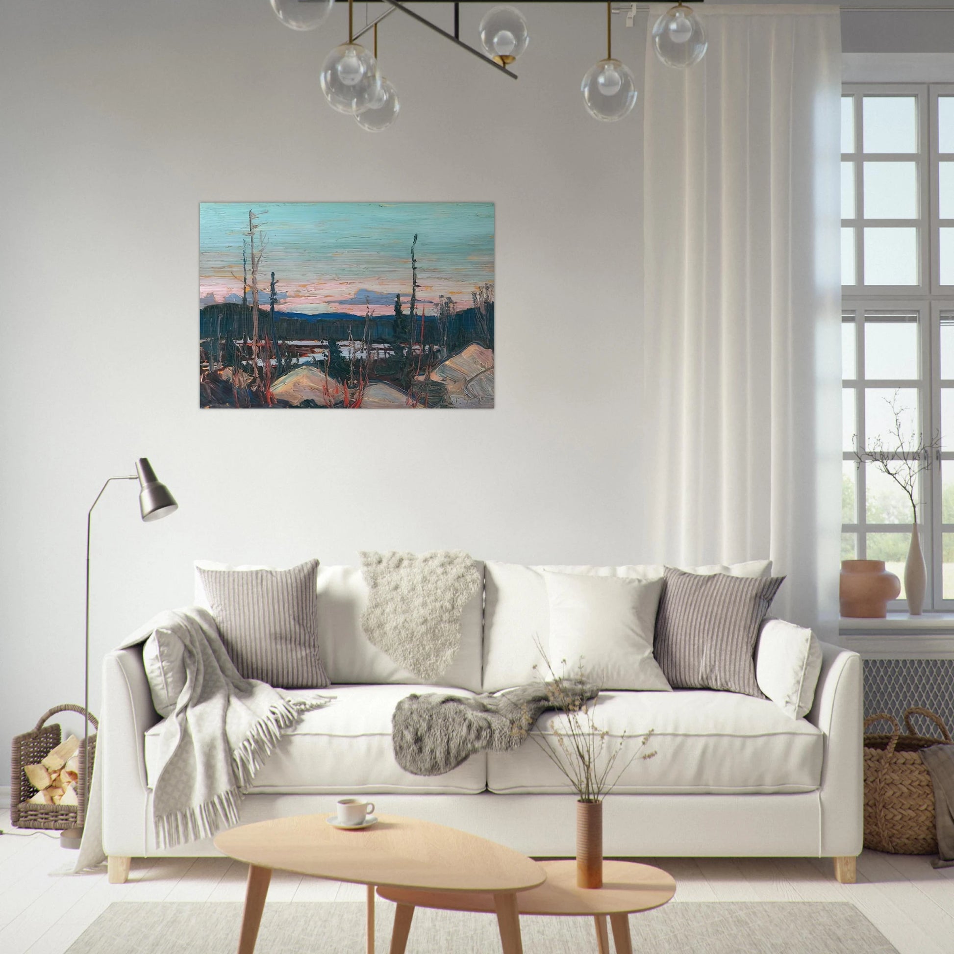 BURNT AREA WITH RAGGED ROCKS 1915 - Tom Thomson Brushed Aluminum Print - 70x100 cm / 28x40 inches | Tom Thomson Aluminum Print | Tom Thomson Prints