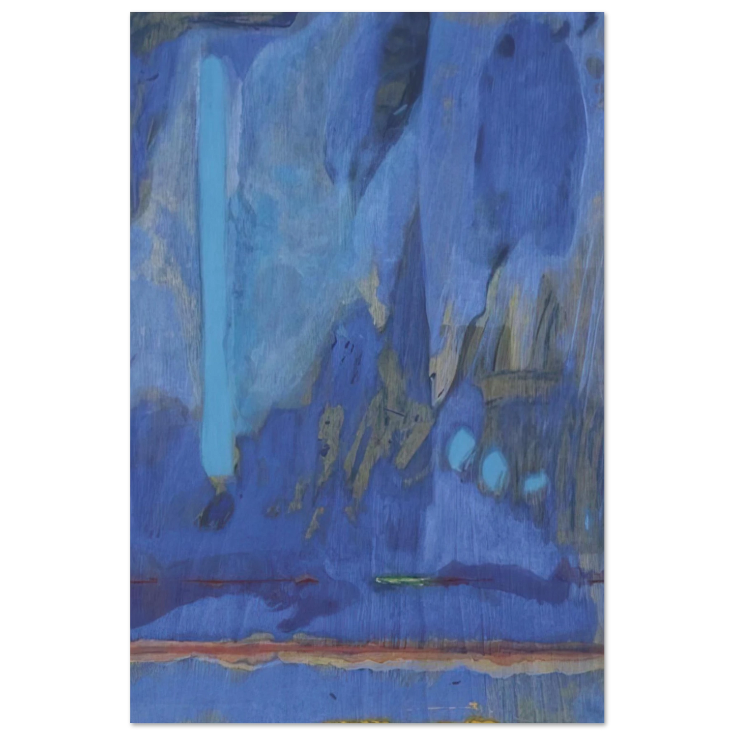 Helen Frankenthaler - Tales of Genji III - 1998 Wall art - 25x25 cm / 10x10 inches - Fine Art Poster-canvas - -