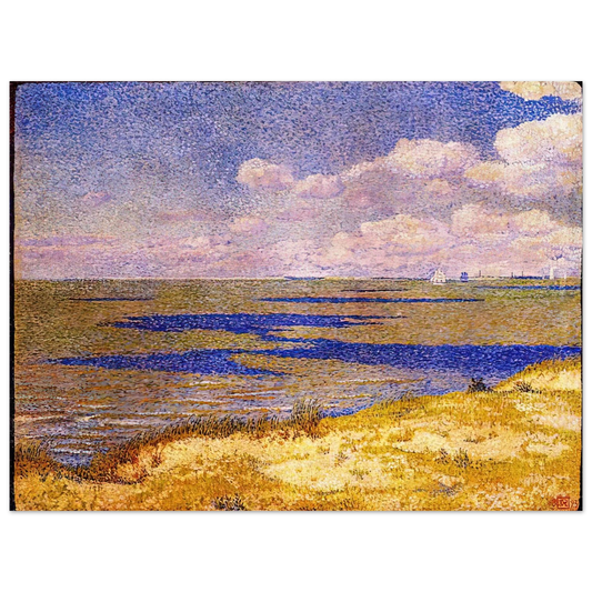 Theo van Rysselberghe - VIEW OF THE RIVER SCHELDT 1893  75x100 cm / 30x40inches Fine Art Poster