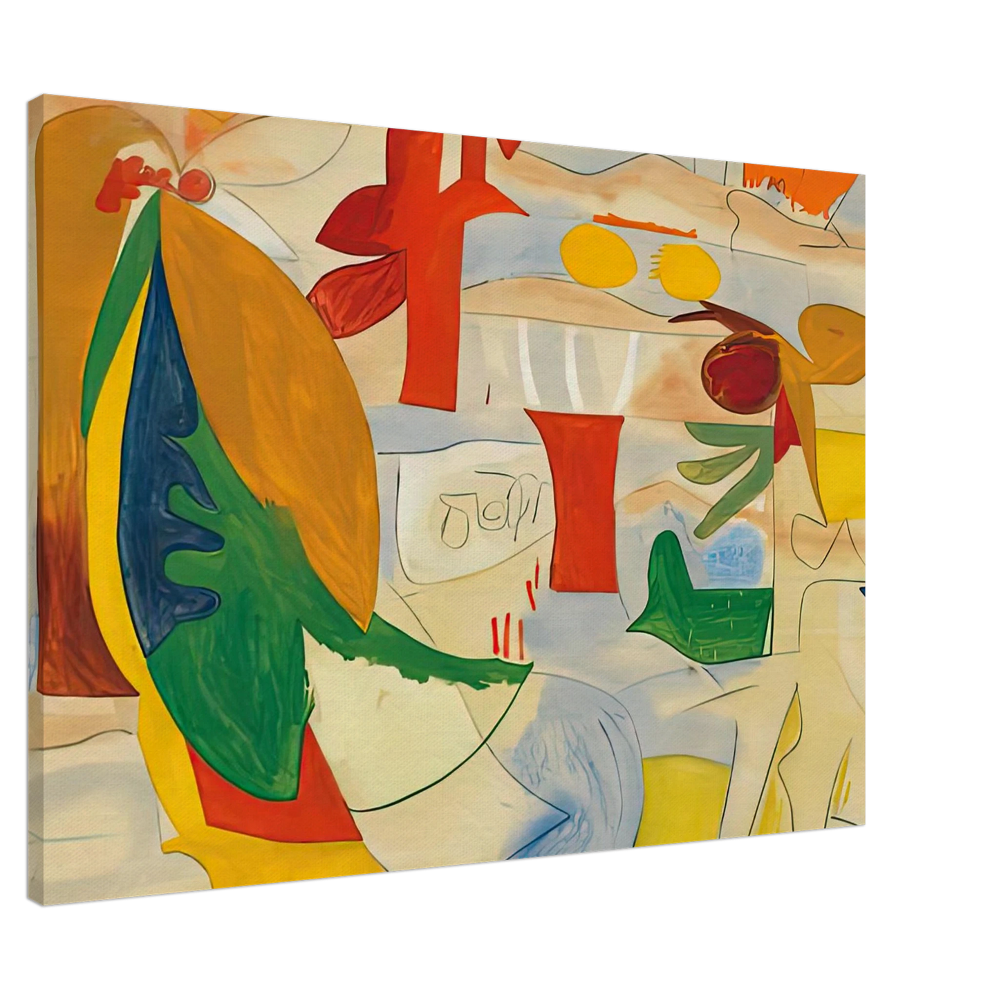 Helen Frankenthaler - Abstract Landscape, 1951- Wall Art - 30x40 cm / 12x16 inches - Fine Art Poster-canvas - -