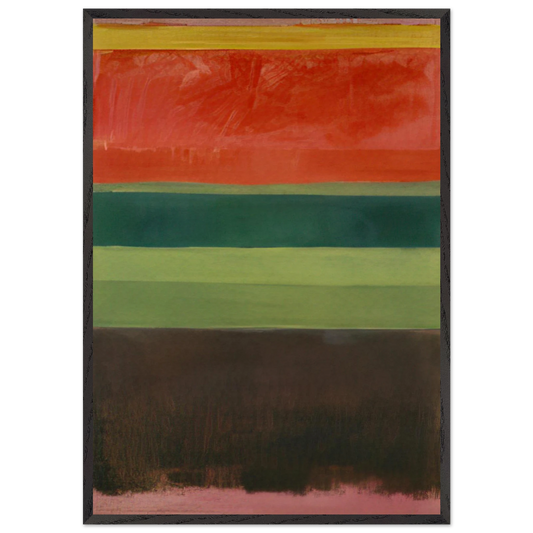 Untitled - 1949 - Mark Rothko 70x100 cm / 28x40 inches Framed Art Print – Black Wooden Frame