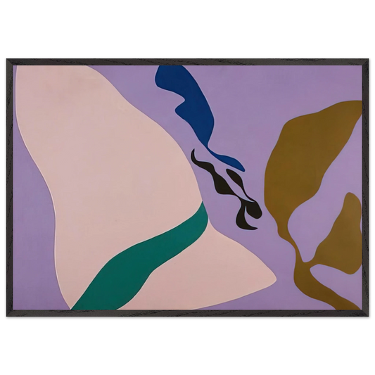 Untitled - 1968 N5 - Ray Parker 70x100 cm / 28x40 inches Framed Art Print – Black Wooden Frame