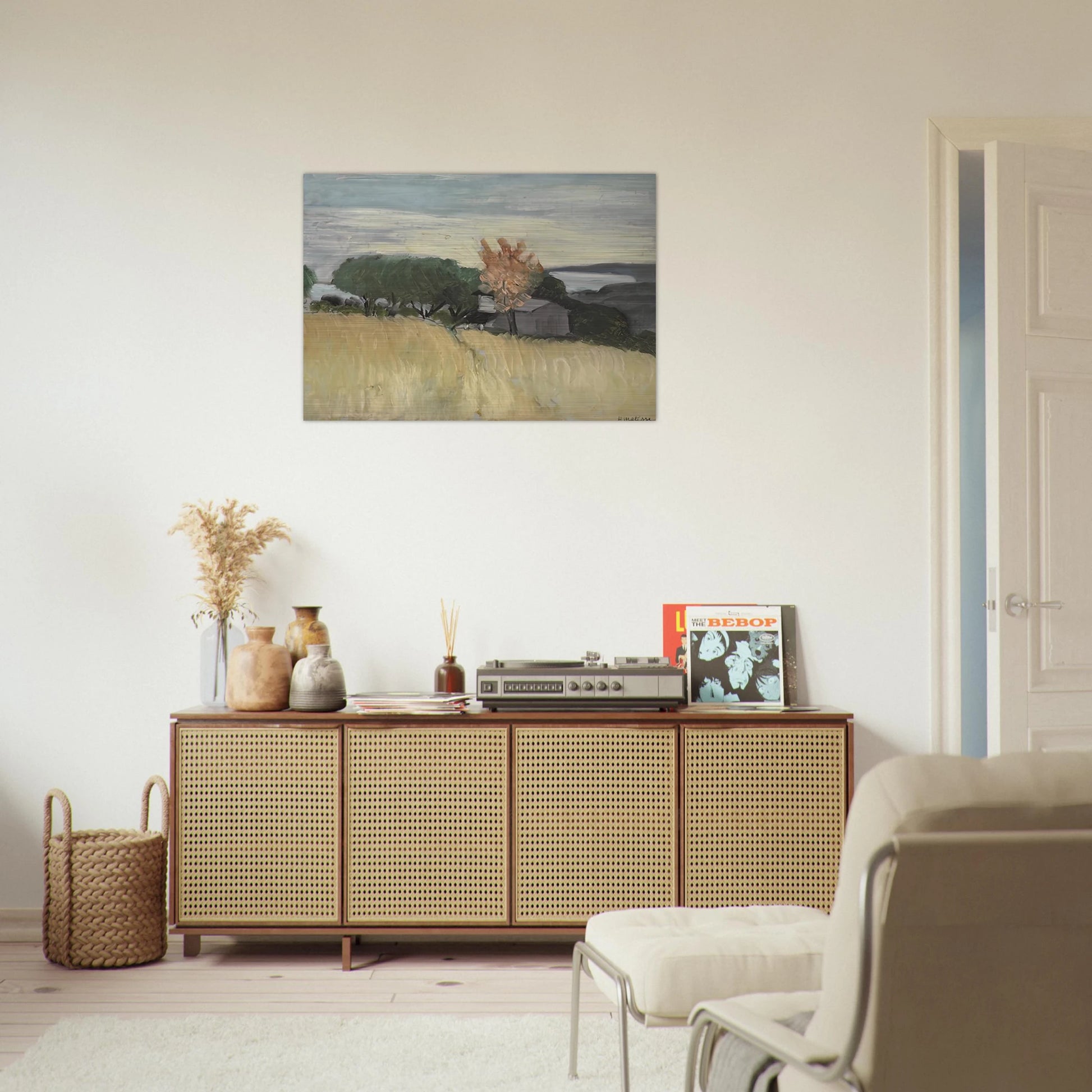 CHAMPS DE BLE A CAGNES 1918 - Henri Matisse Brushed Aluminum Print - 70x100 cm / 28x40 inches | Henri Matisse Aluminum Print | Henri Matisse Prints
