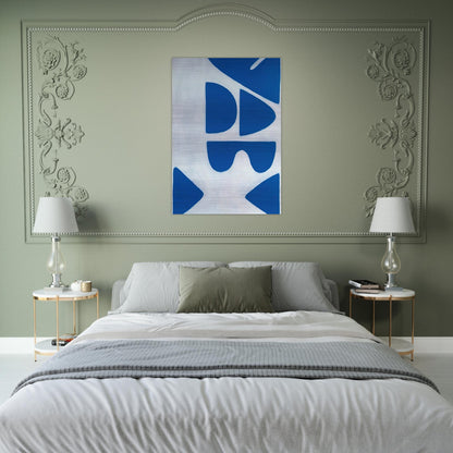 Berlin Blues 6 - 1966 - William Scott Brushed Aluminum Print - 70x100 cm / 28x40 inches | William Scott Aluminum Print | William Scott Prints