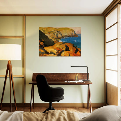 Blackhead, Monhegan - Edward Hopper Brushed Aluminum Print - 70x100 cm / 28x40 inches | Edward Hopper Aluminum Print | Edward Hopper Prints
