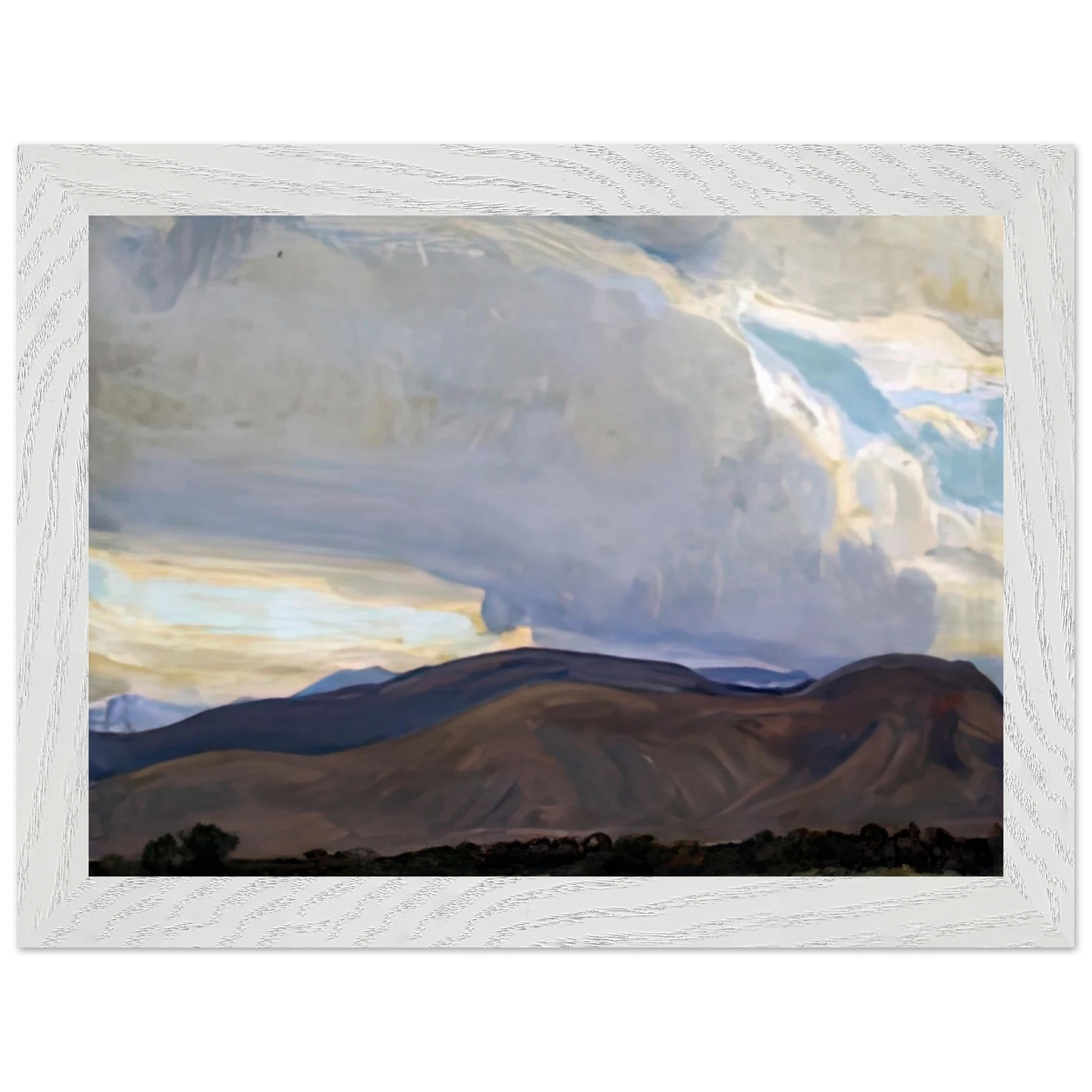 Maynard Dixon - STORM FROM THE SIERRA 1937 Wall art - A2 (42 x 59.4  cm) - Premium Wooden Framed Poster With Fine Art Paper-canvas - Wood frame